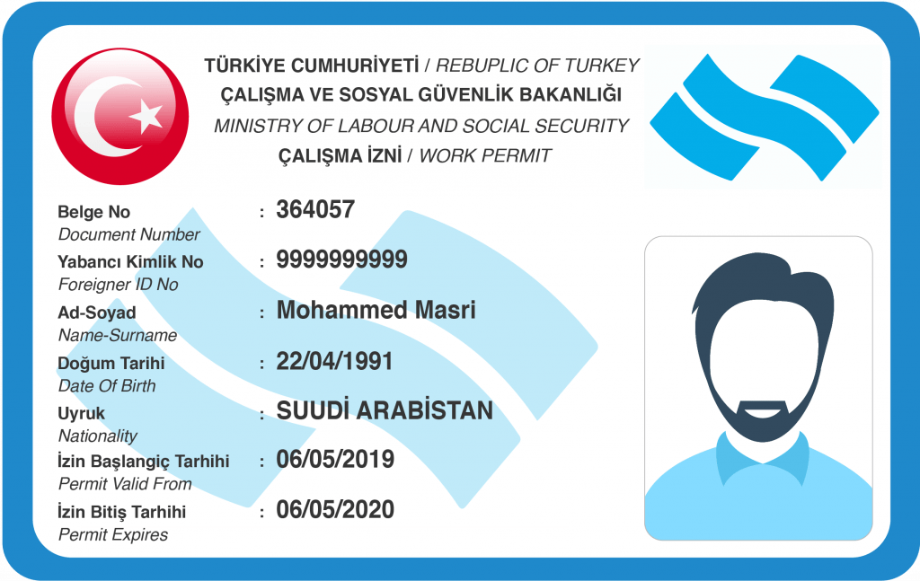 turkey visit visa convert to work permit